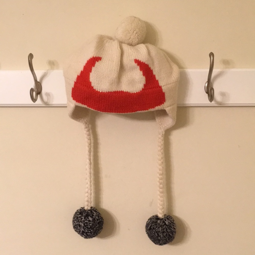 Kate Spade Fleece Lined “Devil Horns” Knit Hat